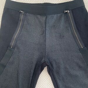 BCBGMaxAzria Black Joggers with Zipper Details